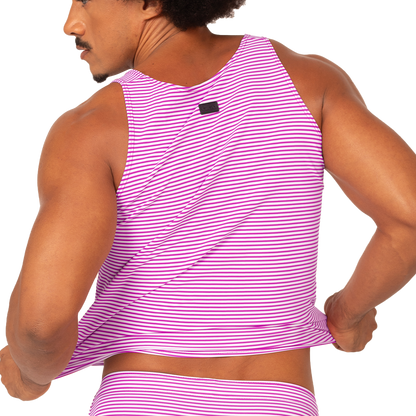 Rank Purple Tank vista frontal de Gigo Underwear