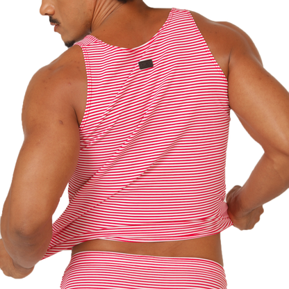 Rank Red Tank vista posterior de Gigo Underwear