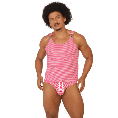 Rank Red Tank en modelo de Gigo Underwear