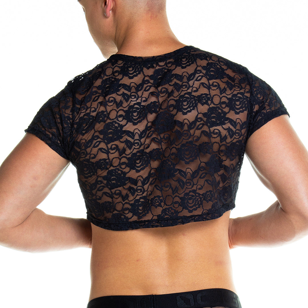 Redemotion Black Croop Top vista posterior de Gigo Underwear