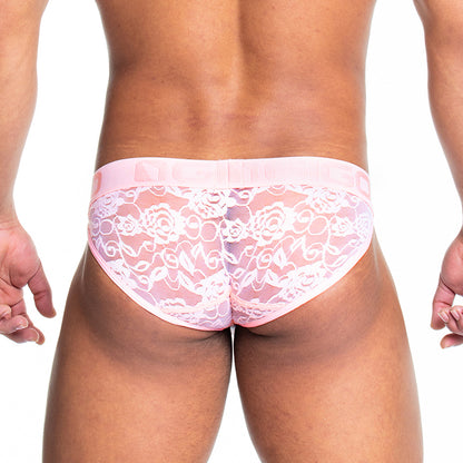 Redemotion Pink Brief en modelo de Gigo Underwear
