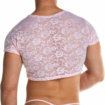 Redemotion Pink Croop Top vista frontal de Gigo Underwear