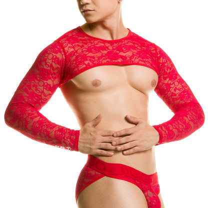 Redemotion Red Harness vista frontal de Gigo Underwear
