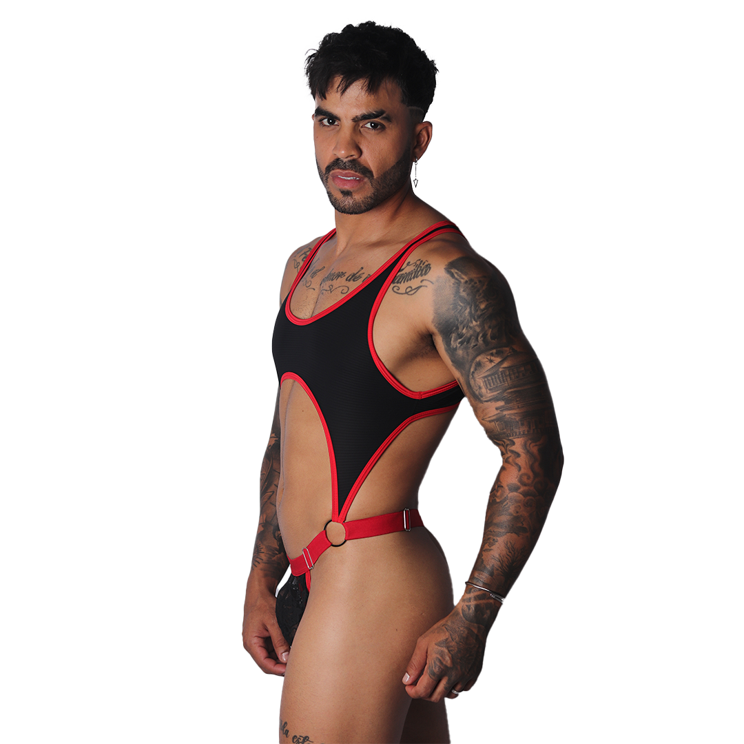 Romantic Black Body en modelo de Gigo Underwear