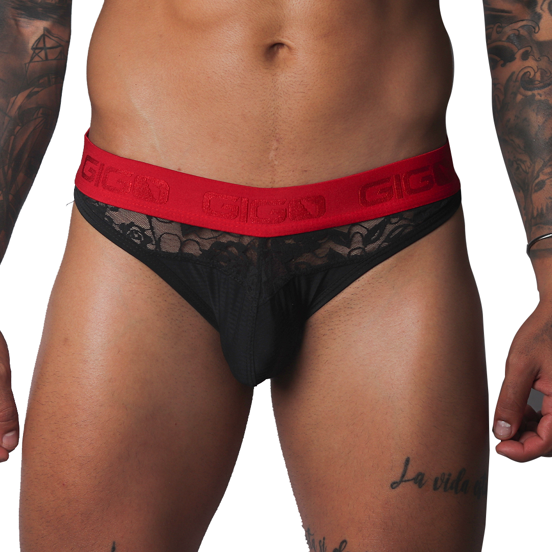 Romantic Black Brief de Gigo Underwear