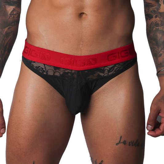 Romantic Black Brief de Gigo Underwear