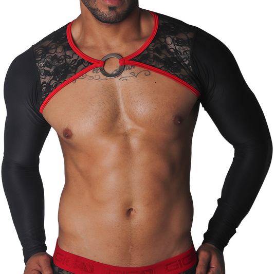 Romantic Black Harness de Gigo Underwear