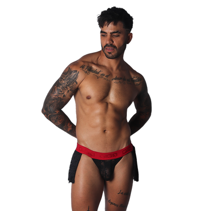 Romantic Black Skirt en modelo de Gigo Underwear