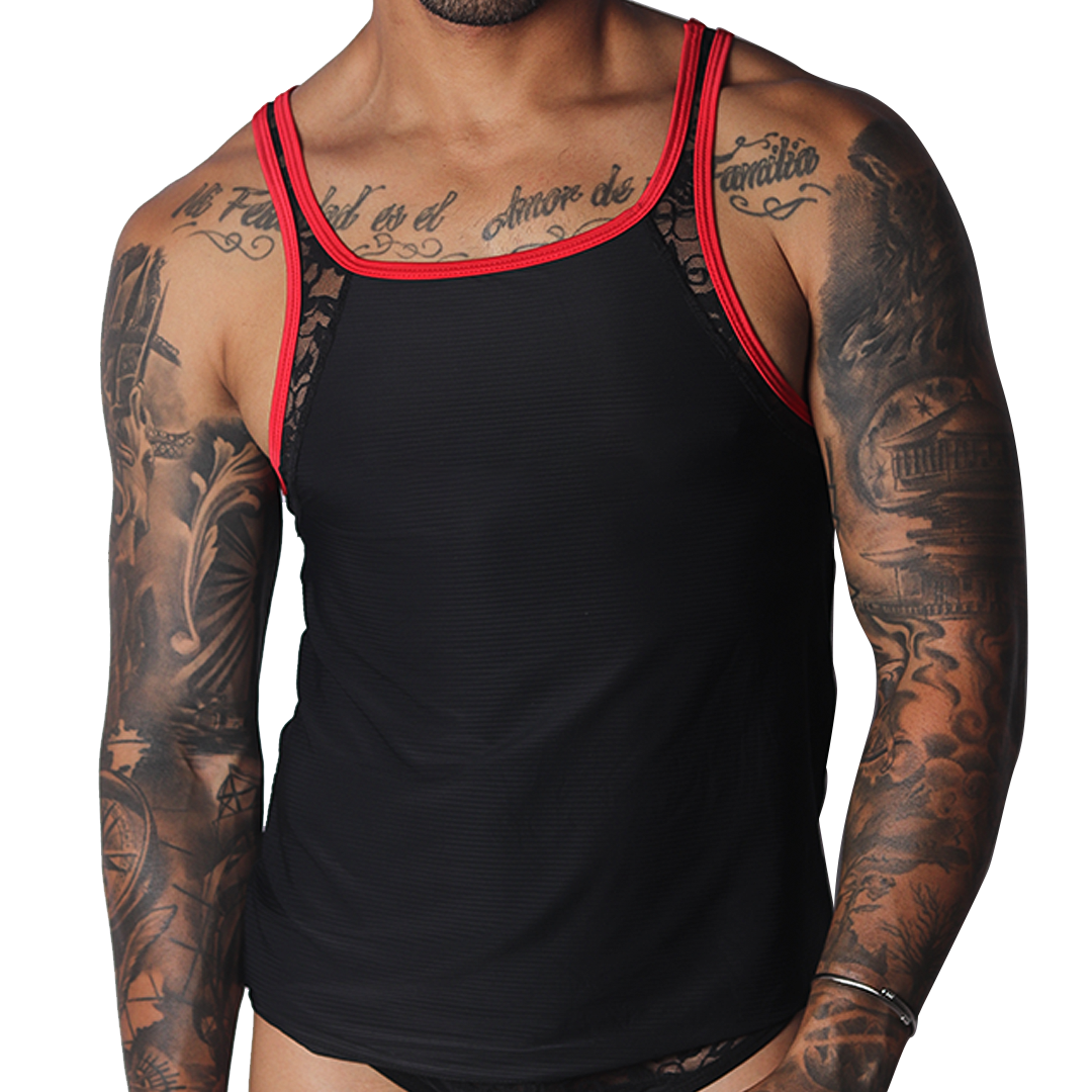 Romantic Black Tank de Gigo Underwear