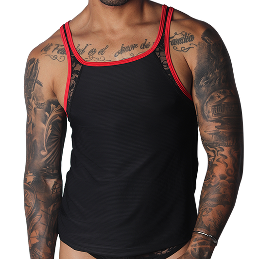 Romantic Black Tank de Gigo Underwear