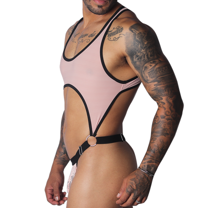 Romantic Pink Body vista frontal de Gigo Underwear