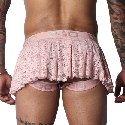 Romantic Pink Skirt vista posterior de Gigo Underwear