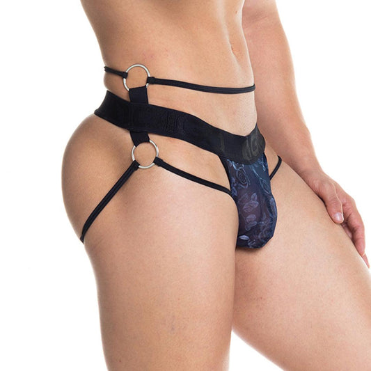 ROSE BLACK JOCKSTRAP - Gigo Underwear Colombia