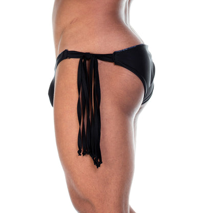 Rose Black Swim Brief vista posterior de Gigo Underwear