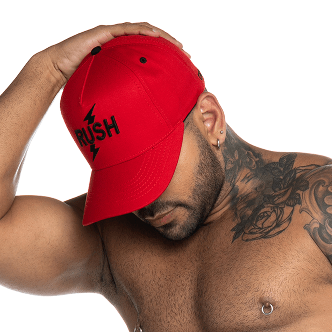 RUSH RED CAPS - Gorra roja para hombres