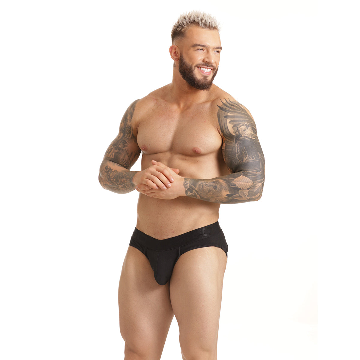 Scanaling Black Brief Jockstrap de Gigo Underwear