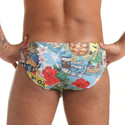 Seventies Swim Brief vista posterior de Gigo Underwear