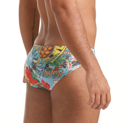 Seventies Swim Brief vista frontal de Gigo Underwear