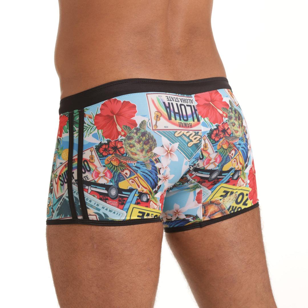 SEVENTIES SWIM TRUNK - Traje de baño estampado para hombres