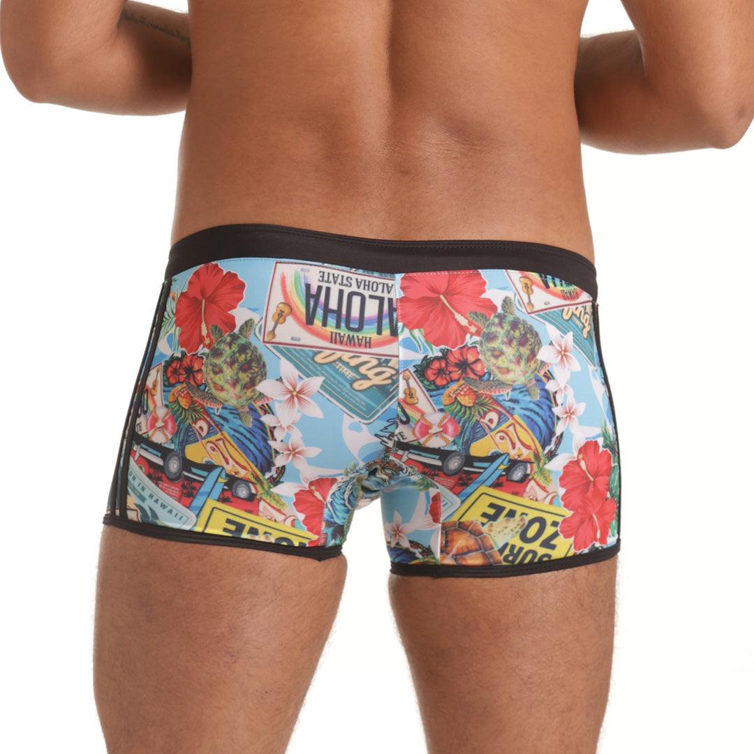 SEVENTIES SWIM TRUNK - Traje de baño estampado para hombres