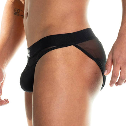 Skin Black Brief vista frontal de Gigo Underwear