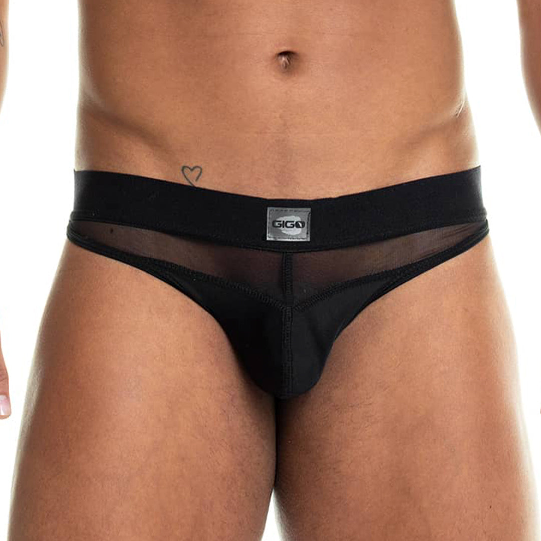 Skin Black Brief de Gigo con copa frontal, soporte y ajuste ceñido