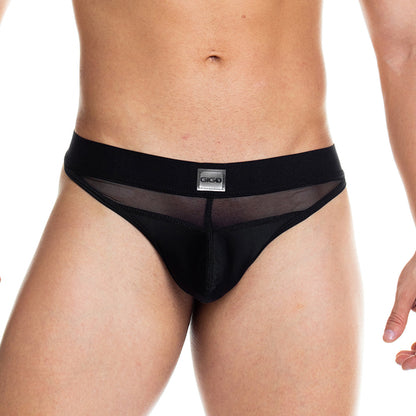 Skin Black Gstring vista frontal de Gigo Underwear