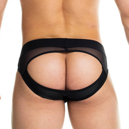 Skin Black Brief Jockstrap en modelo de Gigo Underwear