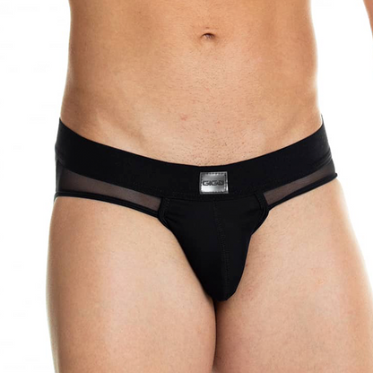 Skin Black Brief Jockstrap vista posterior de Gigo Underwear