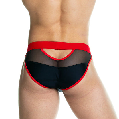 Skin Red Brief vista posterior de Gigo Underwear