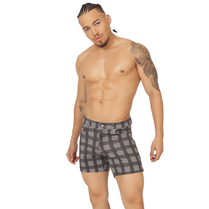 Social Gray Short vista posterior de Gigo Underwear