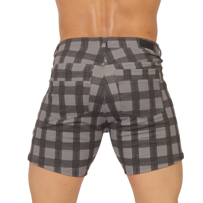 Social Gray Short vista frontal de Gigo Underwear