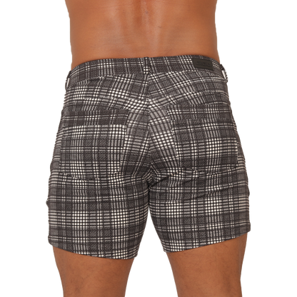 Social Gray Square Short vista posterior de Gigo Underwear