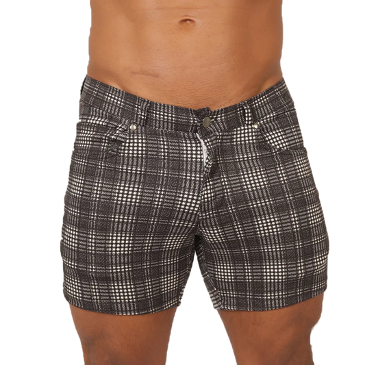SOCIAL GRAY SQUARE SHORT - Gigo Underwear Colombia