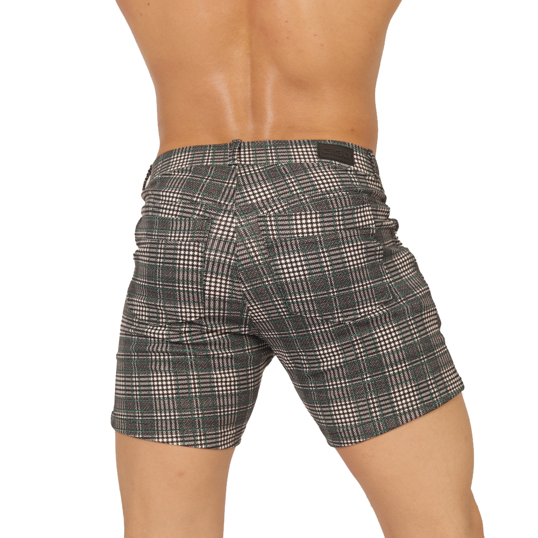 Social Green Short vista posterior de Gigo Underwear