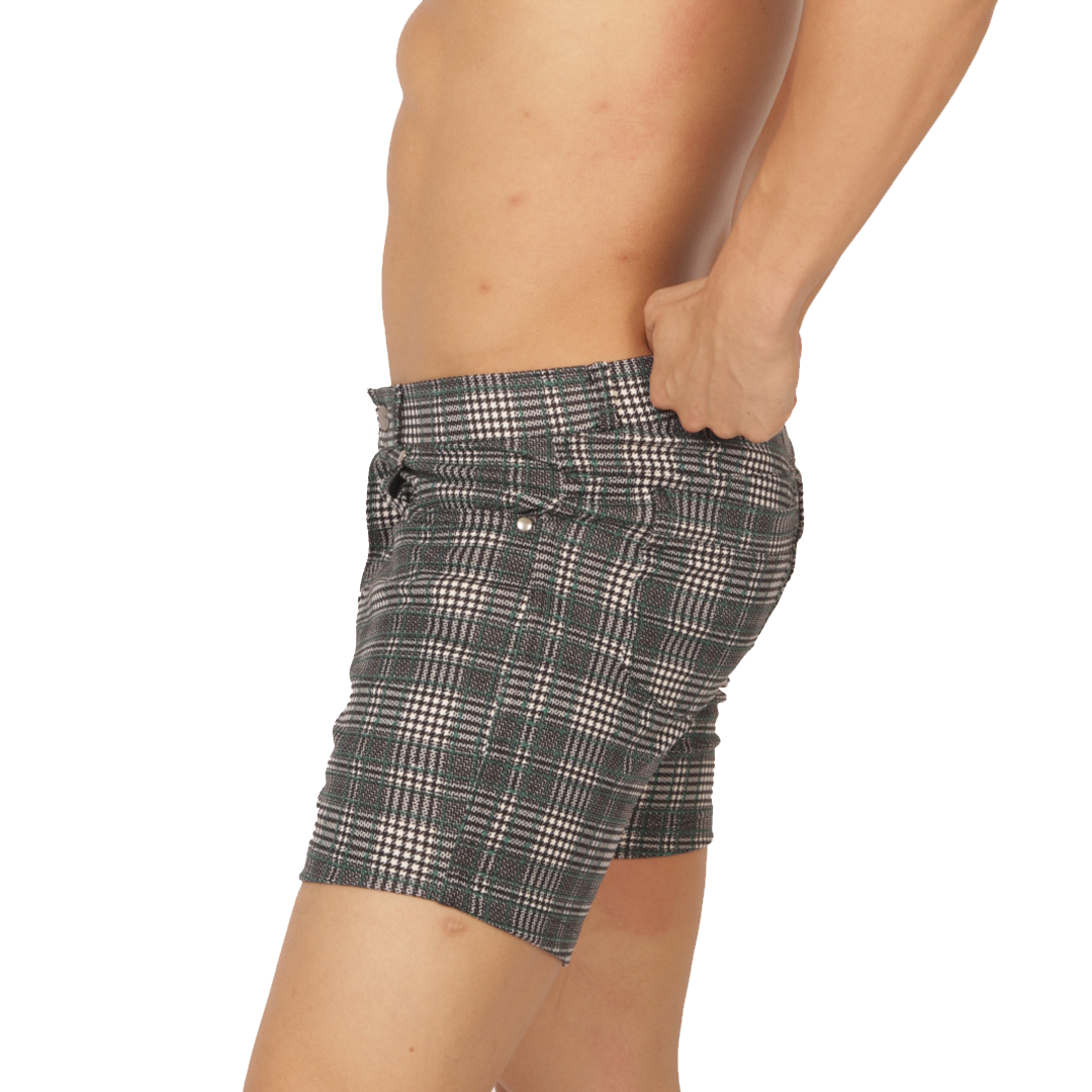 Social Green Short vista frontal de Gigo Underwear