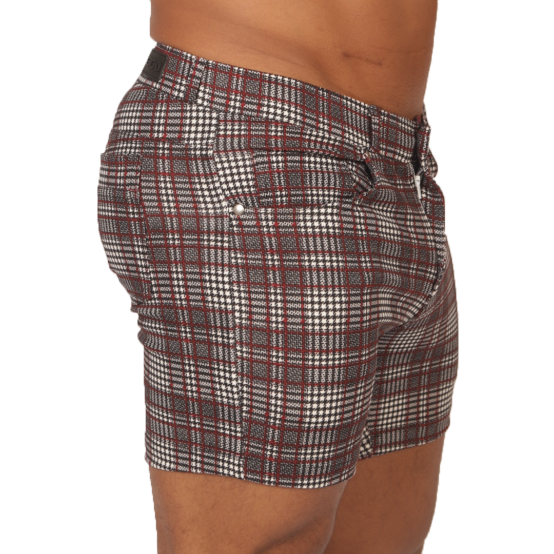 Social Red Short vista frontal de Gigo Underwear