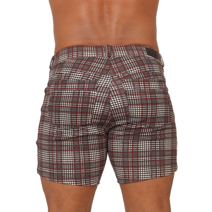 Social Red Short vista posterior de Gigo Underwear