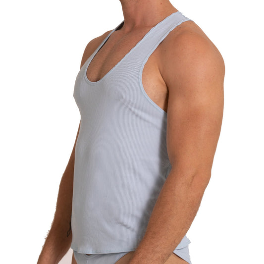 SOFT BLUE TANK - Gigo Underwear Colombia