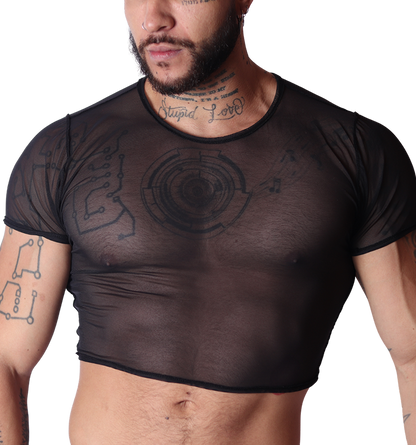 Spectrum Black Crop Top de Gigo Underwear