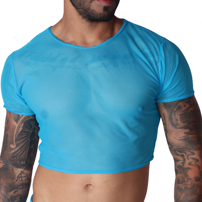 Spectrum Blue Crop Top de Gigo Underwear