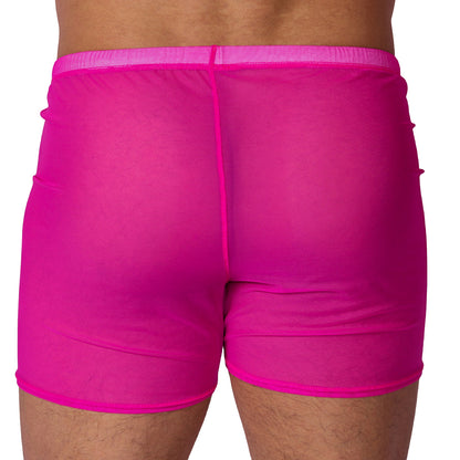 Spectrum Fuchsia Hot Shorts vista posterior de Gigo Underwear
