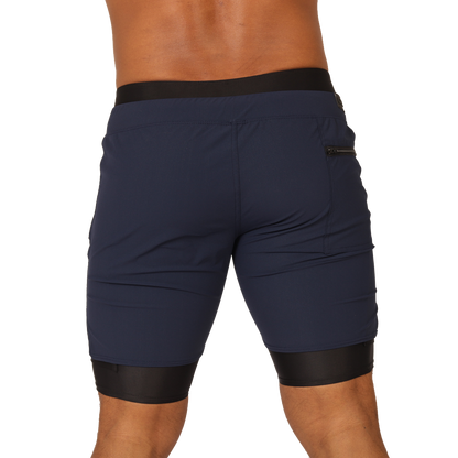 Sporty Blue Short vista posterior de Gigo Underwear