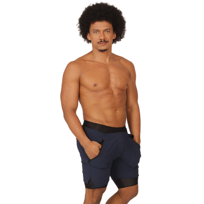 Sporty Blue Short en modelo de Gigo Underwear