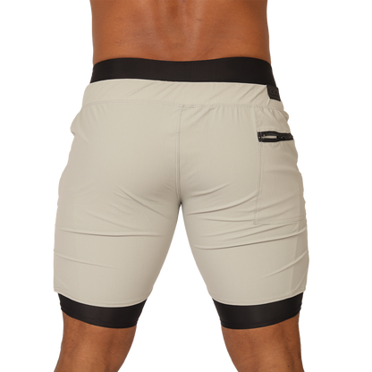 Sporty Gray Short vista posterior de Gigo Underwear