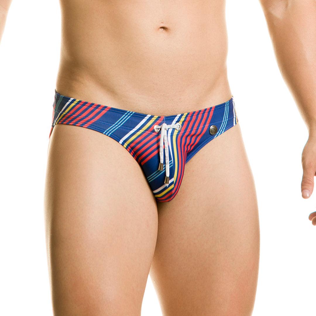 STREAK SWIM BRIEF - Tanga de baño azul para hombres