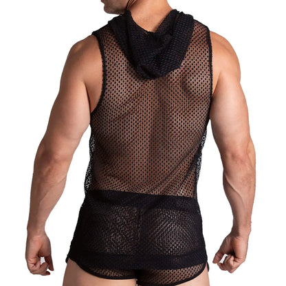 Striking Hoody Tshirt vista posterior de Gigo Underwear