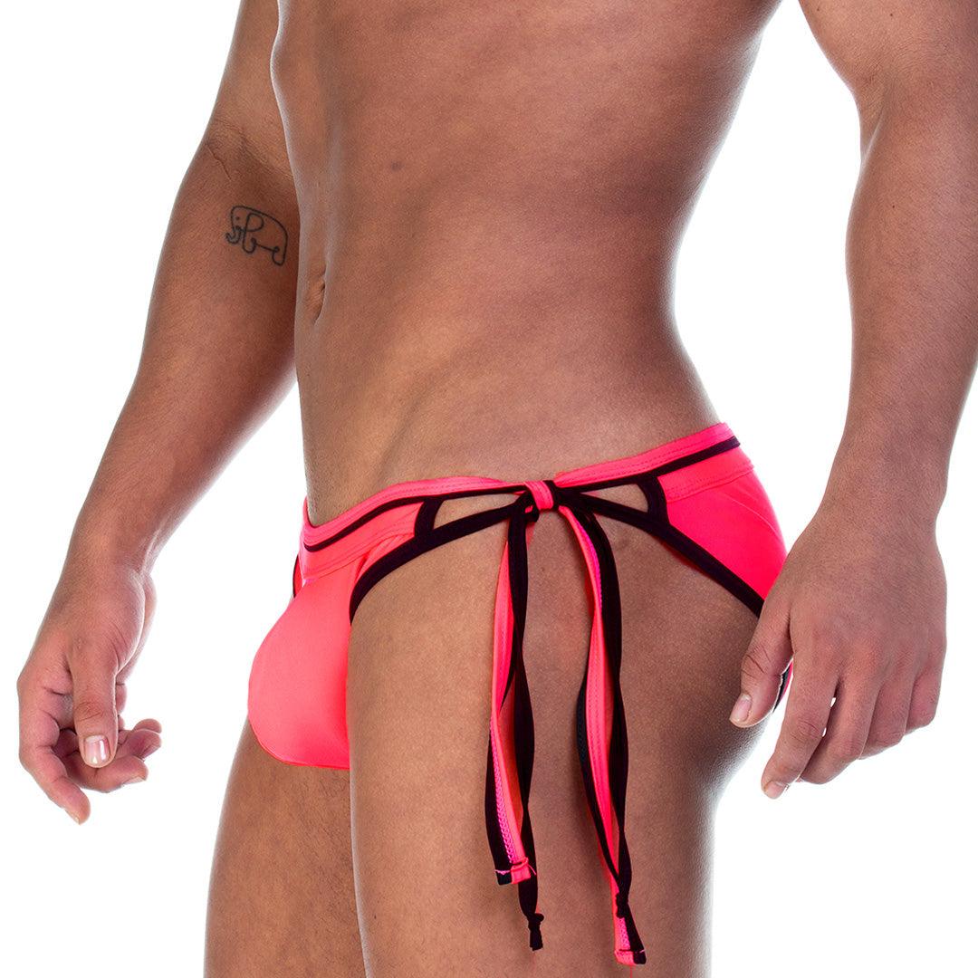 STRIP PINK SWIM BRIEF - Gigo Underwear Colombia
