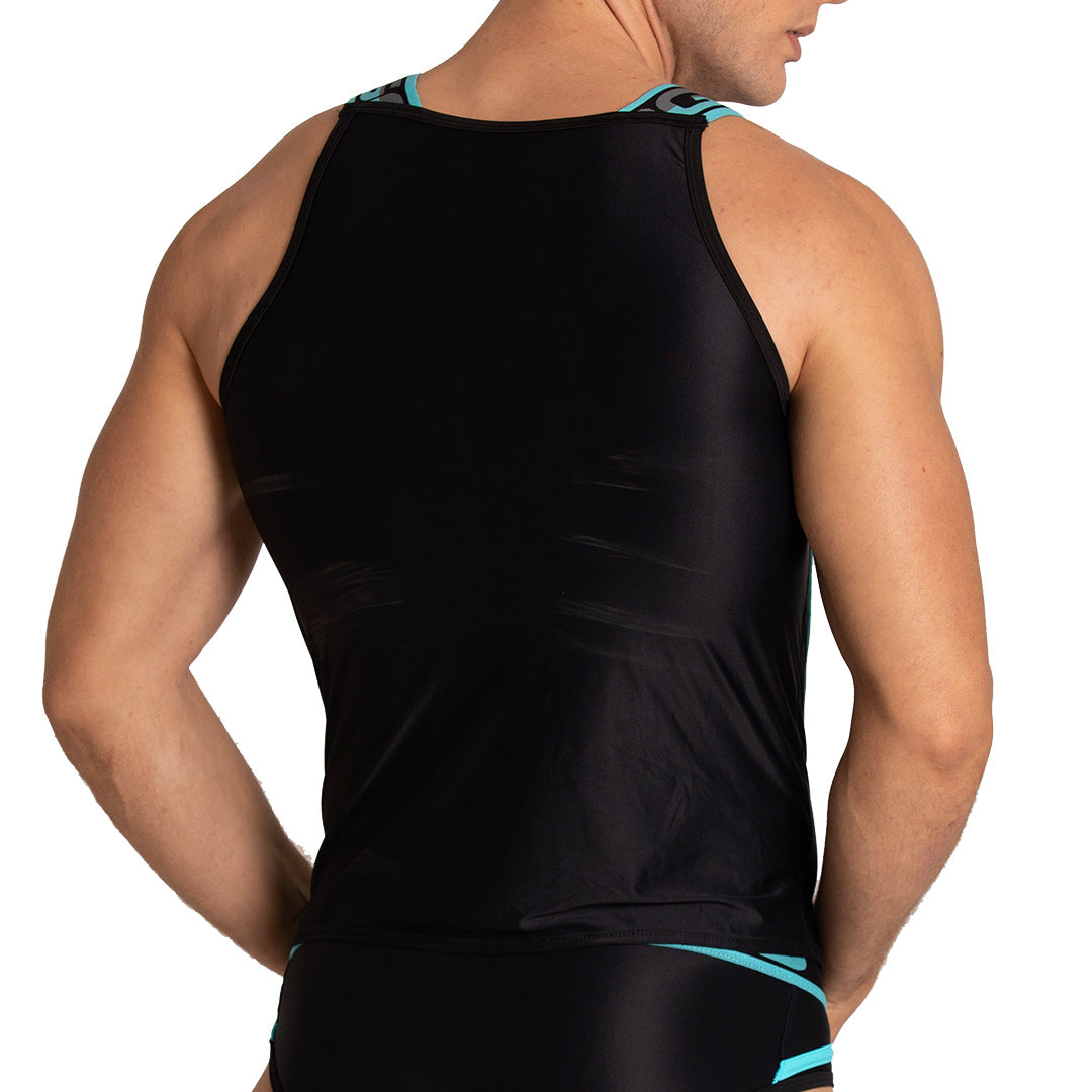 Style Black Tank vista frontal de Gigo Underwear