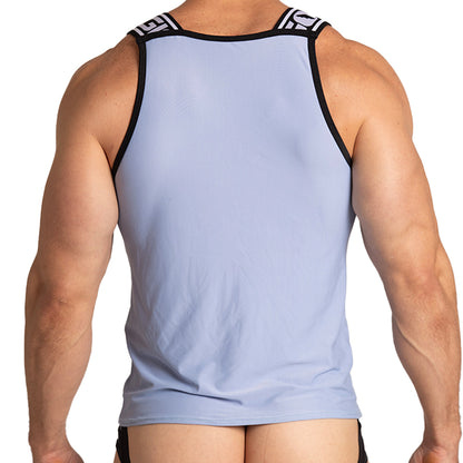 Style Blue Tank vista posterior de Gigo Underwear